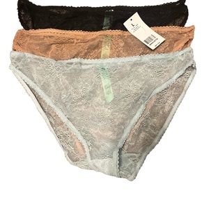 Honeydew lace panties size large
